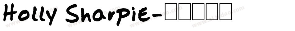 Holly Sharpie字体转换